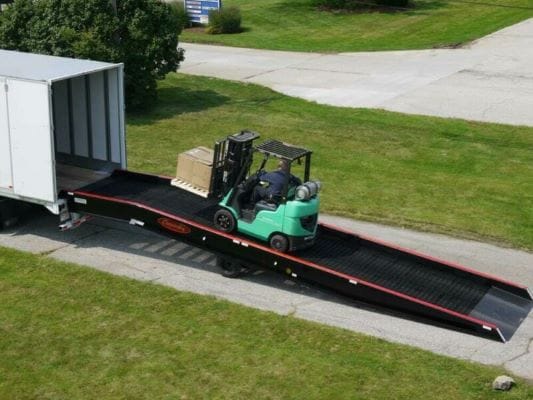yard ramp for portable loading