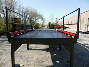 portable steel platform for mobile loading dock