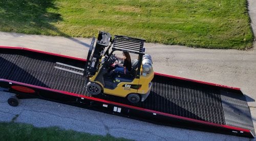steel yard ramps steel yard ramp for forklift